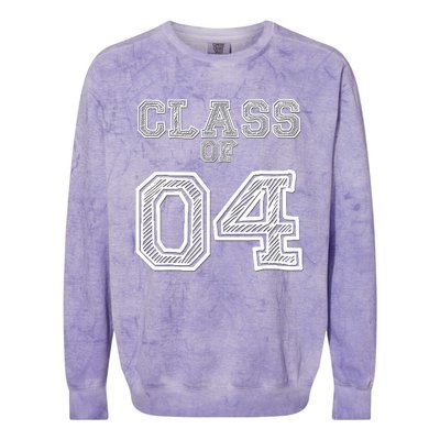 Class of 2004 for High School, College Class Reunion Colorblast Crewneck Sweatshirt