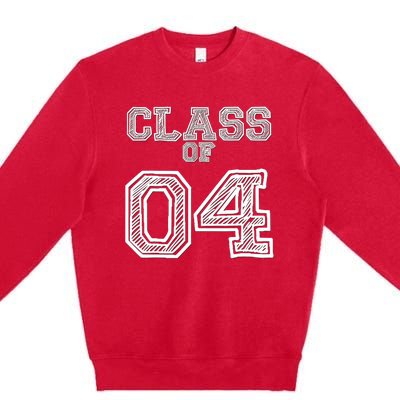 Class of 2004 for High School, College Class Reunion Premium Crewneck Sweatshirt