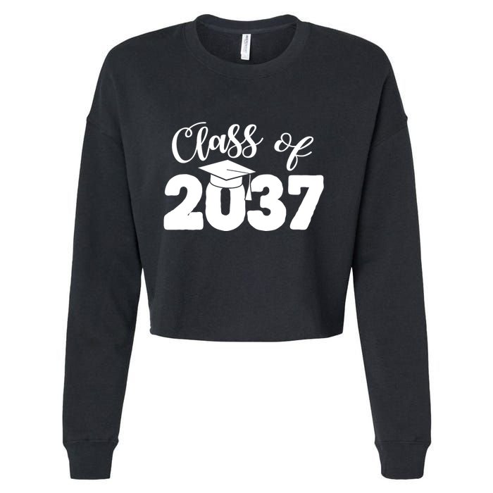 Class Of 2037 Grow With Me Cropped Pullover Crew