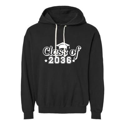 Class Of 2036 Grow With Me Gift First Day Of Kindergarten Gift Garment-Dyed Fleece Hoodie