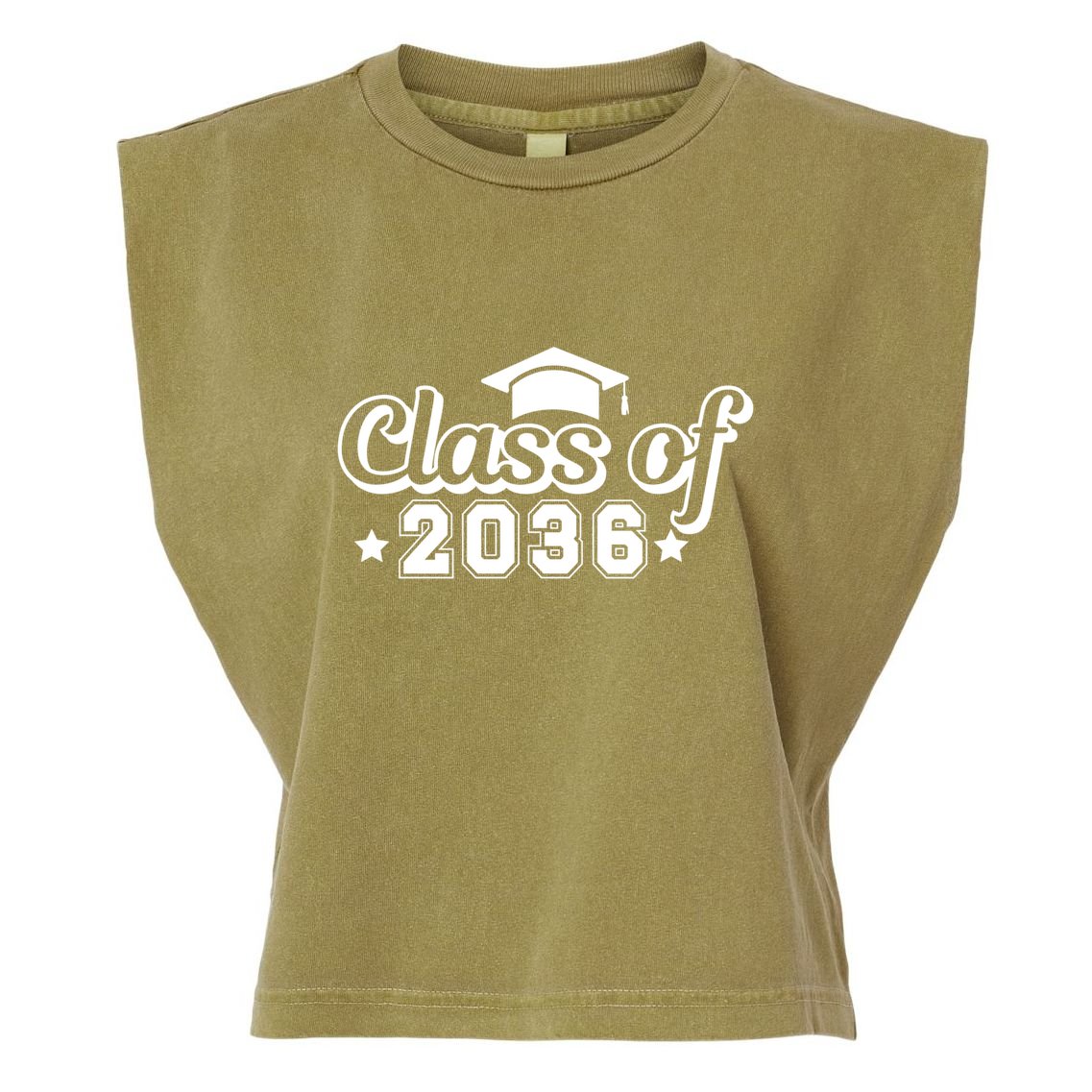 Class Of 2036 Grow With Me Gift First Day Of Kindergarten Gift Garment-Dyed Women's Muscle Tee