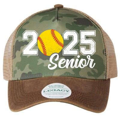 Class Of 2025 Softball Senior Retro Senior 2025 Softball Legacy Tie Dye Trucker Hat