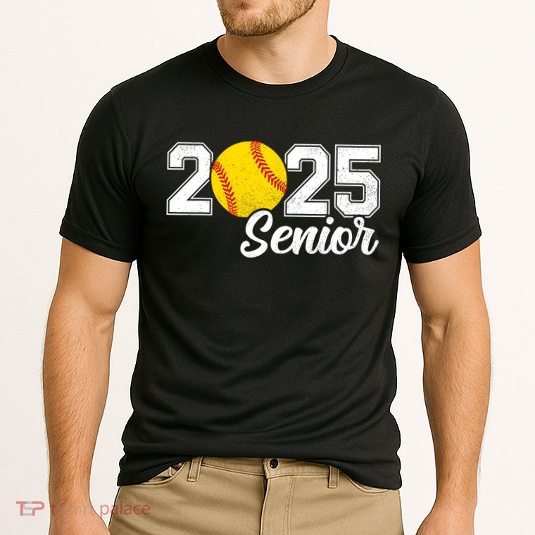 Class Of 2025 Softball Senior Retro Senior 2025 Softball Performance Shirt