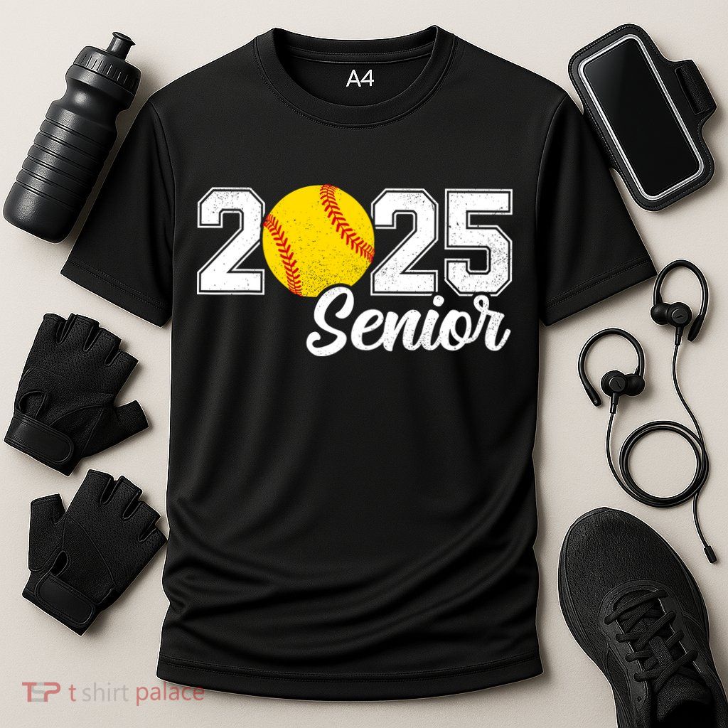 Class Of 2025 Softball Senior Retro Senior 2025 Softball Performance Shirt