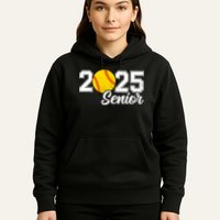 Class Of 2025 Softball Senior Retro Senior 2025 Softball Hoodie