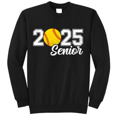 Class Of 2025 Softball Senior Retro Senior 2025 Softball Sweatshirt