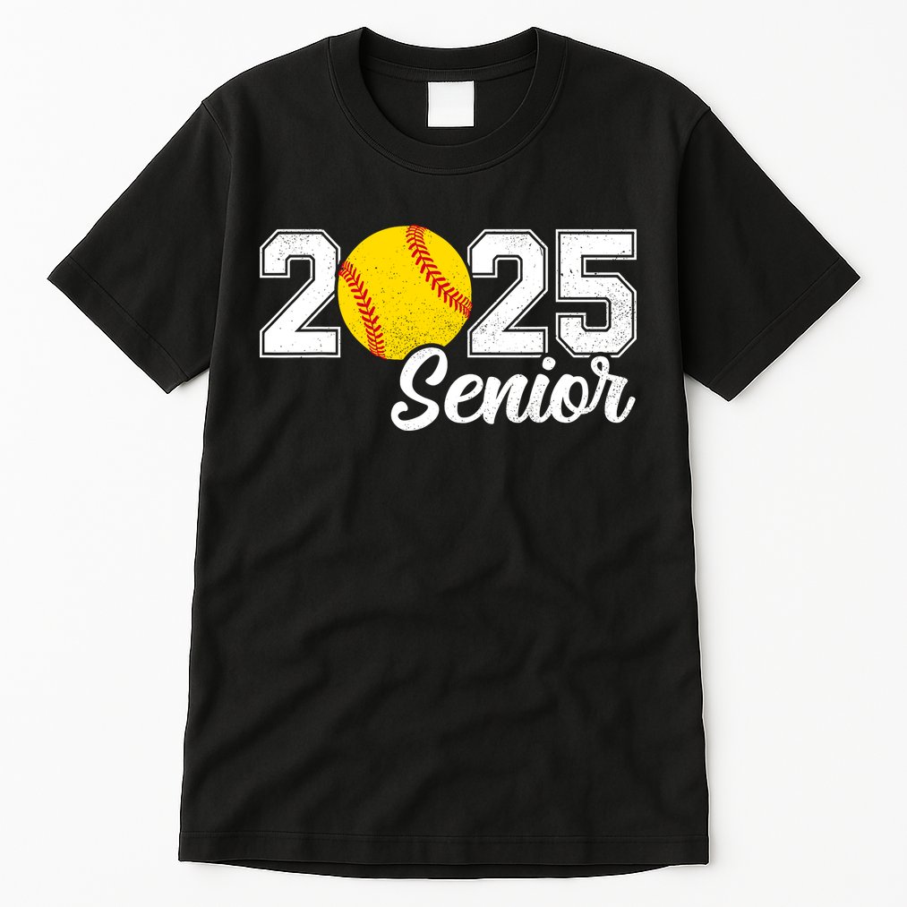 Class Of 2025 Softball Senior Retro Senior 2025 Softball Tall T-Shirt