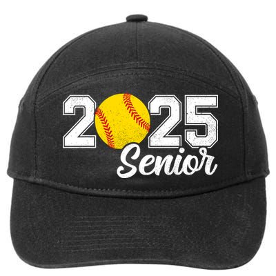 Class Of 2025 Softball Senior Retro Senior 2025 Softball 7-Panel Snapback Hat