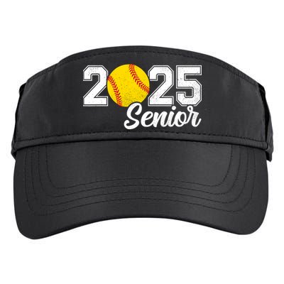 Class Of 2025 Softball Senior Retro Senior 2025 Softball Adult Drive Performance Visor