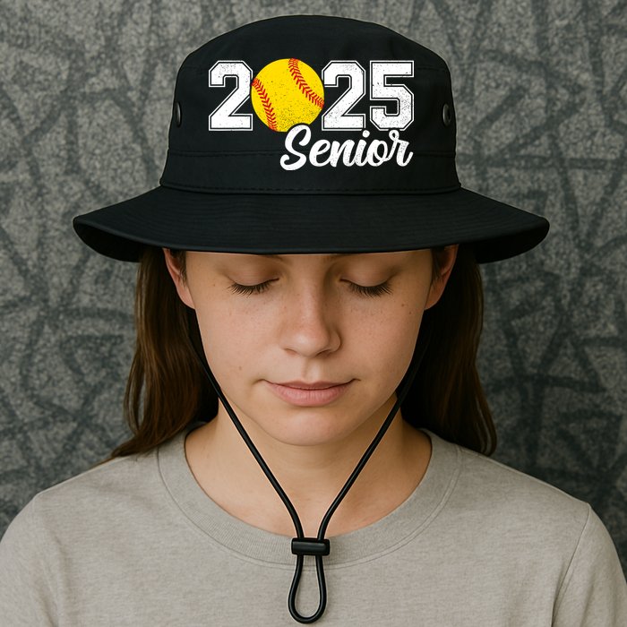 Class Of 2025 Softball Senior Retro Senior 2025 Softball Bucket Hat
