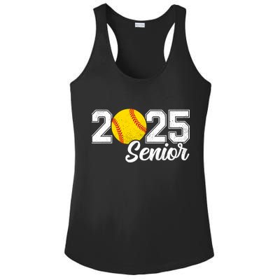 Class Of 2025 Softball Senior Retro Senior 2025 Softball Ladies PosiCharge Competitor Racerback Tank