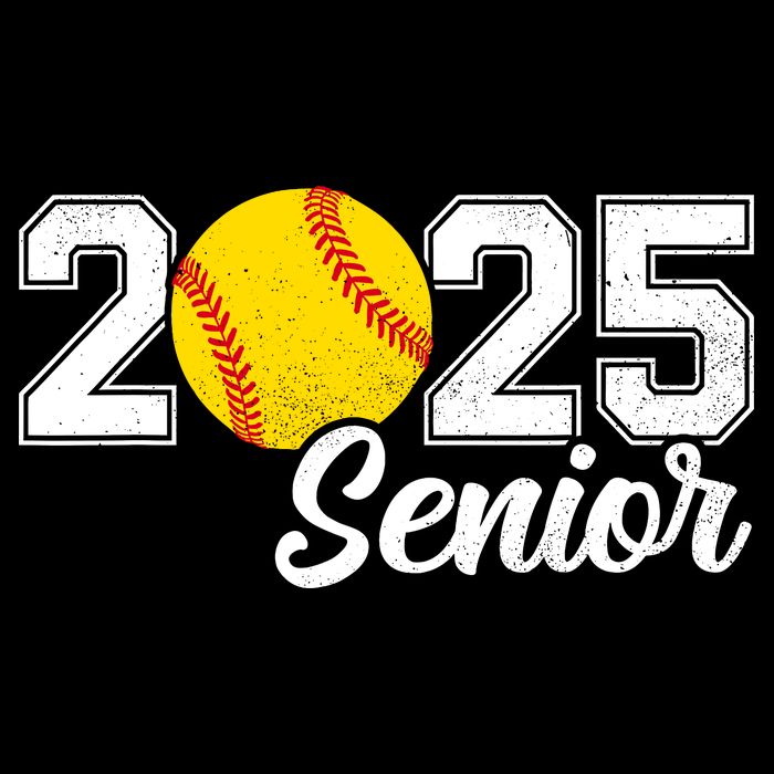Class Of 2025 Softball Senior Retro Senior 2025 Softball Magnet