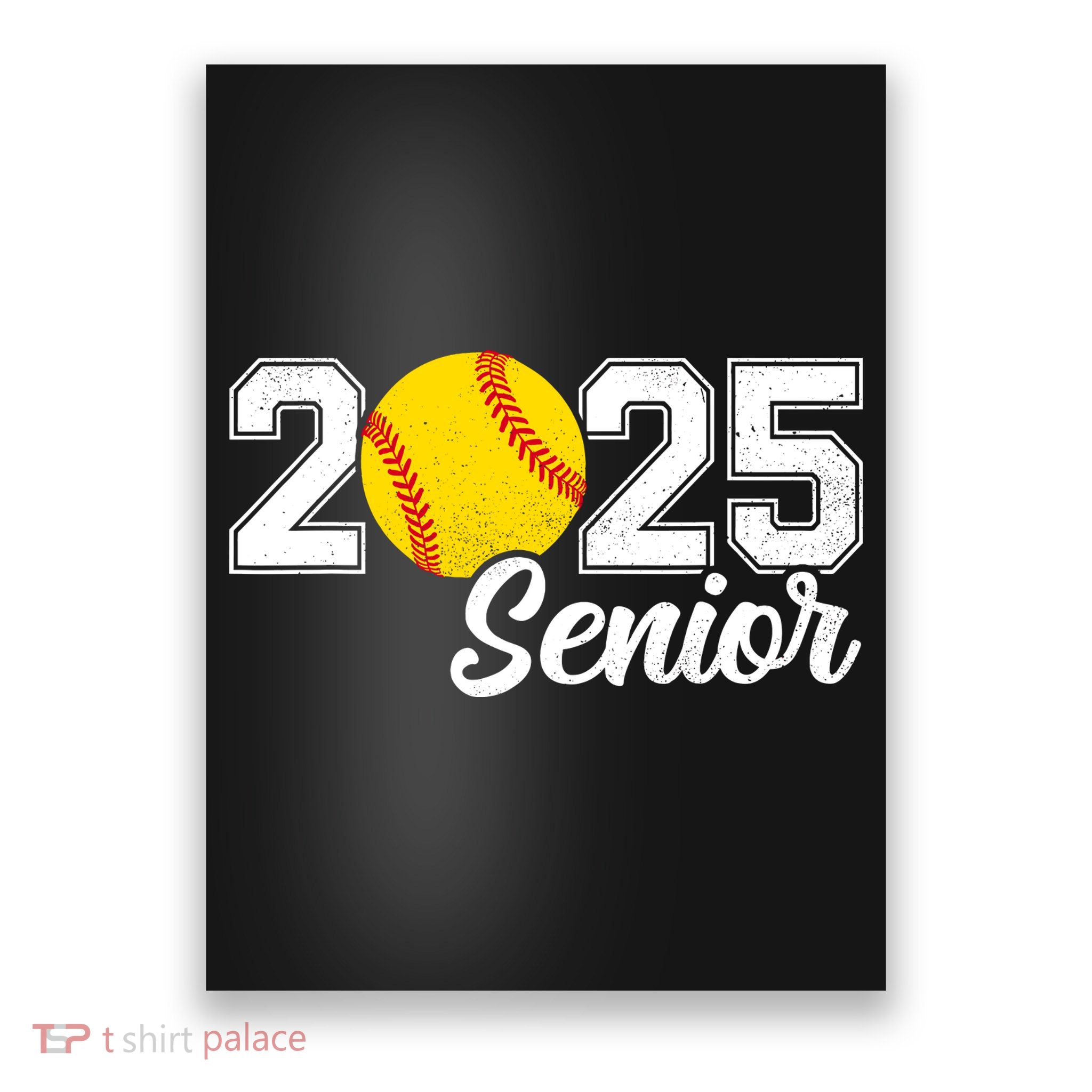 Class Of 2025 Softball Senior Retro Senior 2025 Softball Poster