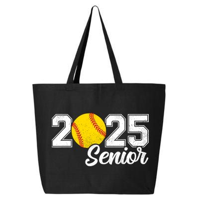 Class Of 2025 Softball Senior Retro Senior 2025 Softball 25L Jumbo Tote