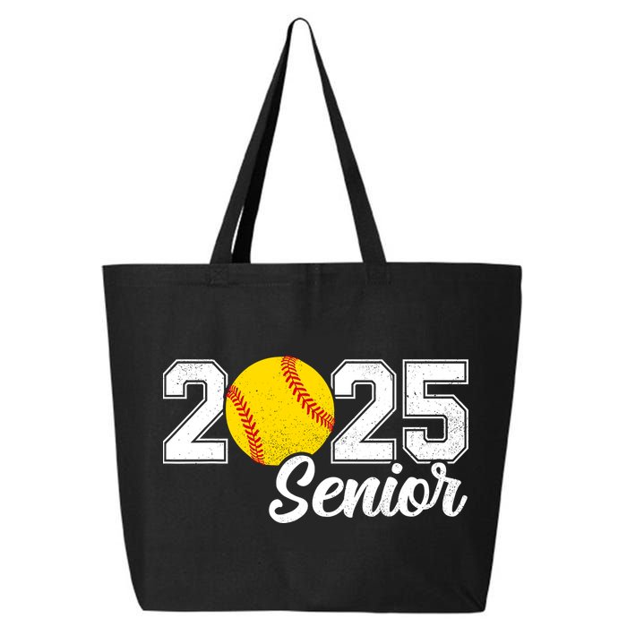 Class Of 2025 Softball Senior Retro Senior 2025 Softball 25L Jumbo Tote