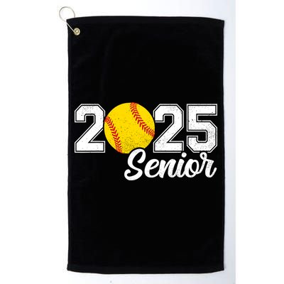 Class Of 2025 Softball Senior Retro Senior 2025 Softball Golf Towel