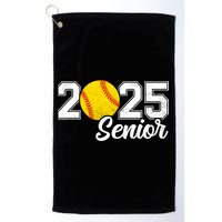 Class Of 2025 Softball Senior Retro Senior 2025 Softball Golf Towel