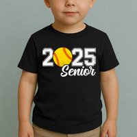 Class Of 2025 Softball Senior Retro Senior 2025 Softball Toddler T-Shirt