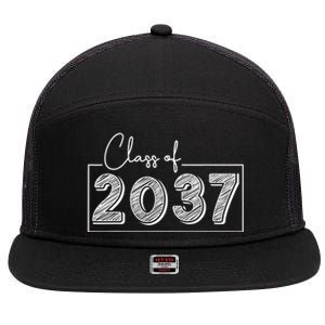 Class Of 2037 Grow With Me 7 Panel Mesh Trucker Snapback Hat