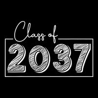 Class Of 2037 Grow With Me Hooded Wearable Blanket