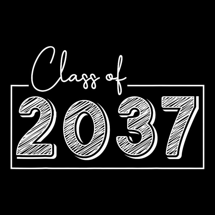 Class Of 2037 Grow With Me Hooded Wearable Blanket