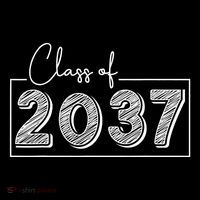 Class Of 2037 Grow With Me Toddler Hoodie