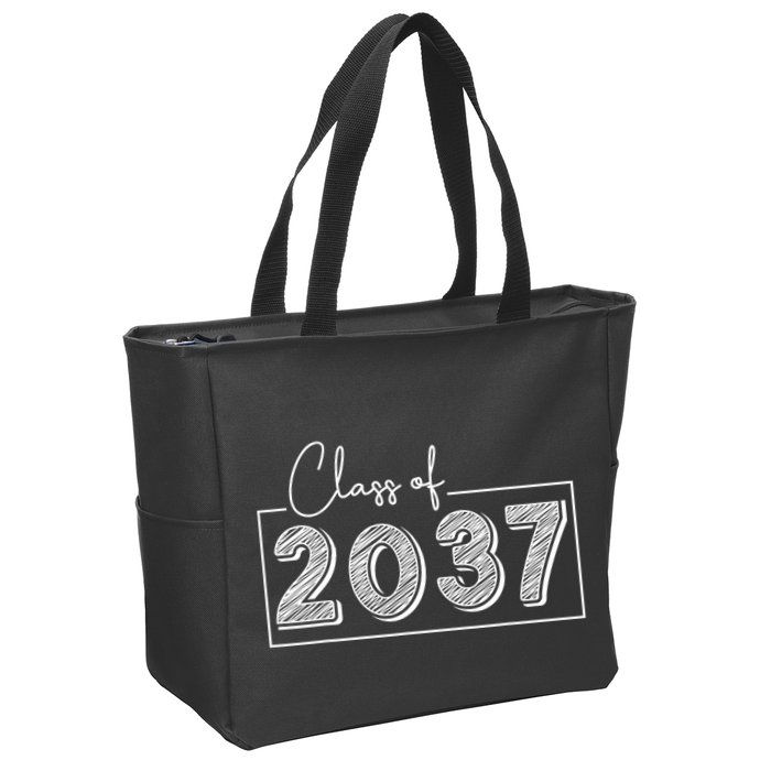 Class Of 2037 Grow With Me Zip Tote Bag
