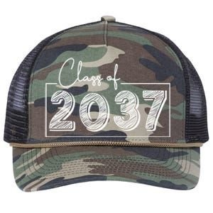 Class Of 2037 Grow With Me Retro Rope Trucker Hat Cap