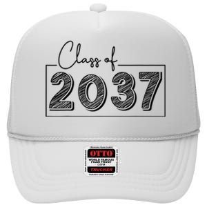 Class Of 2037 Grow With Me High Crown Mesh Back Trucker Hat