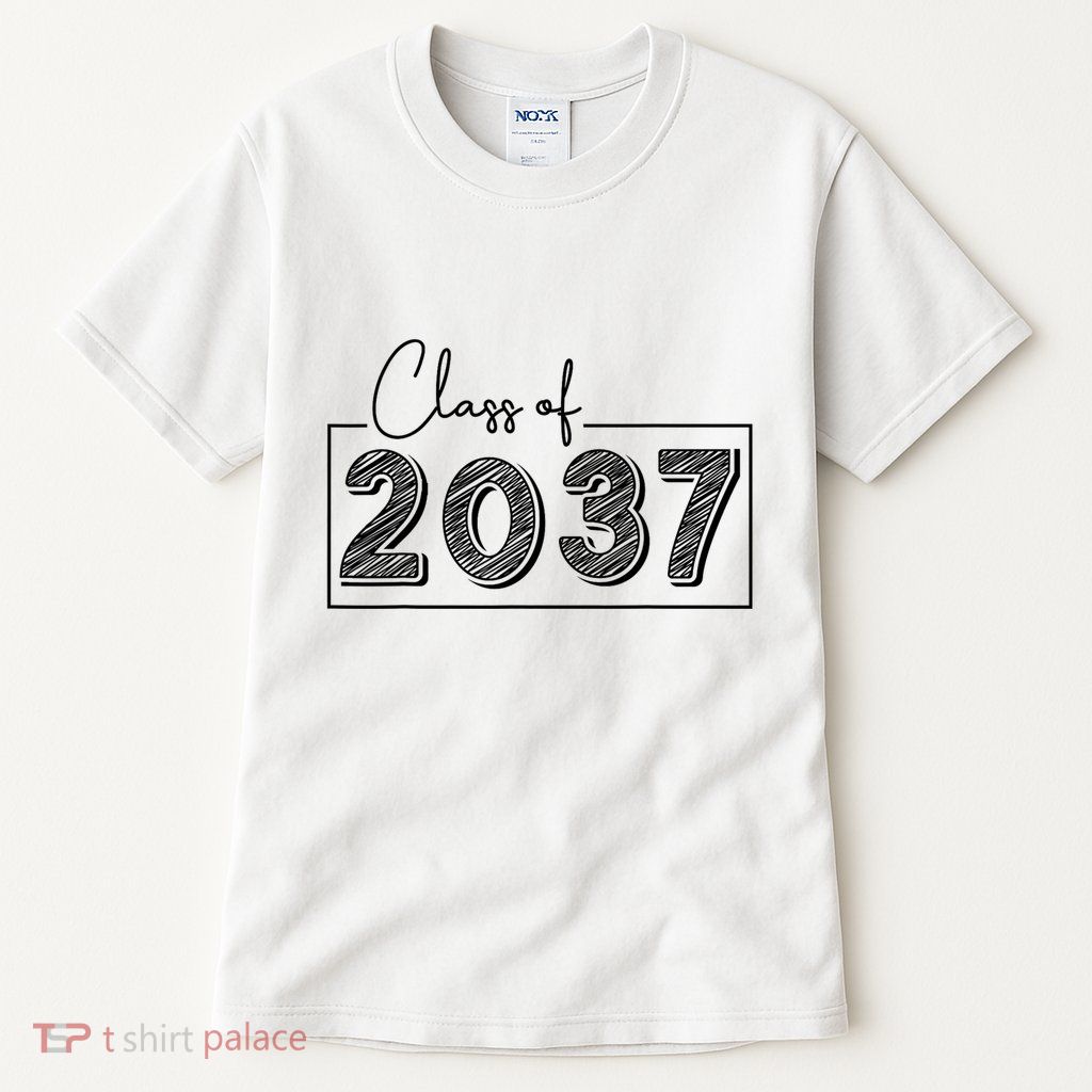 Class Of 2037 Grow With Me Tall T-Shirt