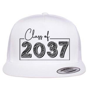 Class Of 2037 Grow With Me Flat Bill Trucker Hat