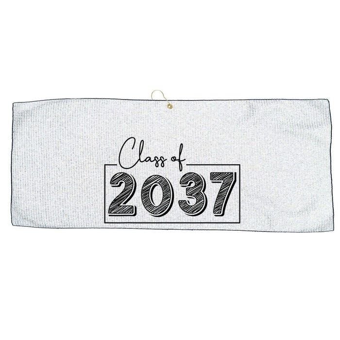 Class Of 2037 Grow With Me Large Microfiber Waffle Golf Towel