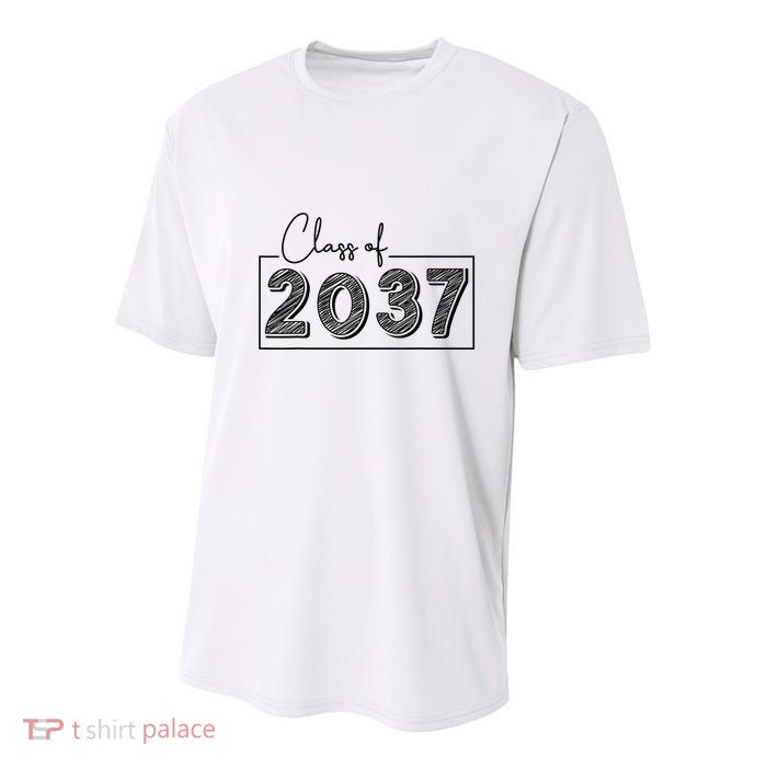 Class Of 2037 Grow With Me Youth Performance Sprint T-Shirt
