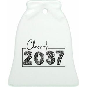 Class Of 2037 Grow With Me Ceramic Bell Ornament