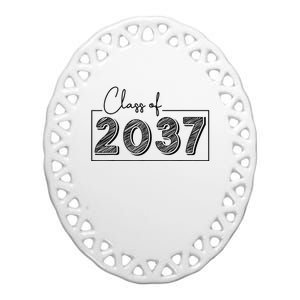 Class Of 2037 Grow With Me Ceramic Oval Ornament