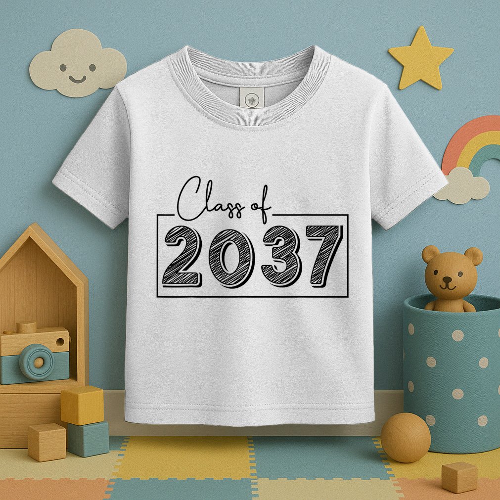 Class Of 2037 Grow With Me Toddler T-Shirt
