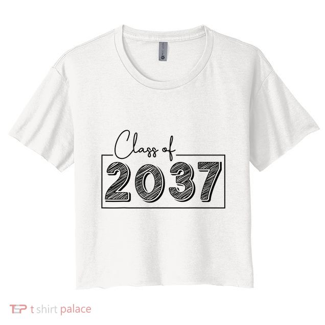 Class Of 2037 Grow With Me Crop Top