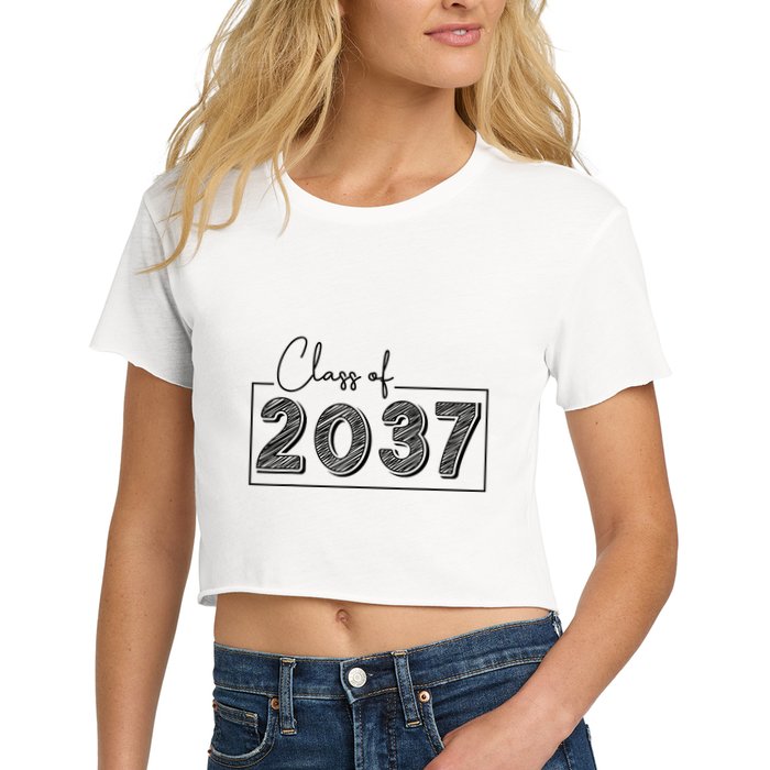 Class Of 2037 Grow With Me Crop Top