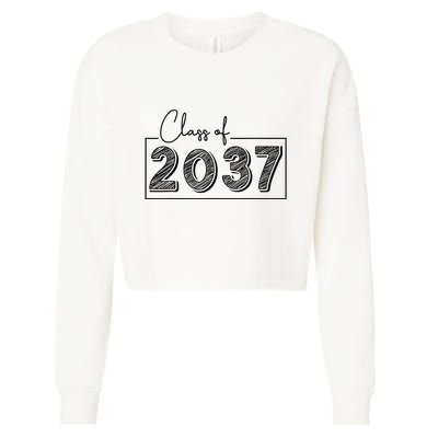 Class Of 2037 Grow With Me Cropped Pullover Crew