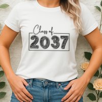 Class Of 2037 Grow With Me Womens T-Shirt