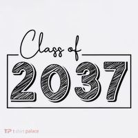 Class Of 2037 Grow With Me Women's V-Neck T-Shirt