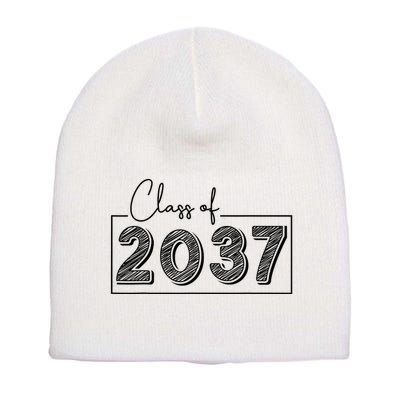 Class Of 2037 Grow With Me Short Acrylic Beanie