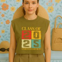Class Of 2025 Garment-Dyed Women's Muscle Tee