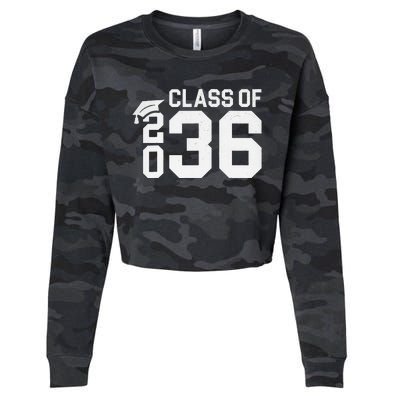 Class Of 2036 Grow With Me Kindergarten Back To School Cropped Pullover Crew