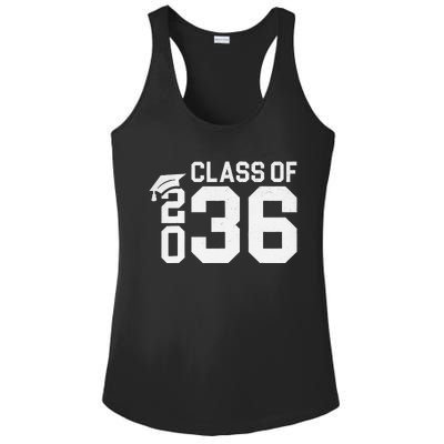 Class Of 2036 Grow With Me Kindergarten Back To School Ladies PosiCharge Competitor Racerback Tank