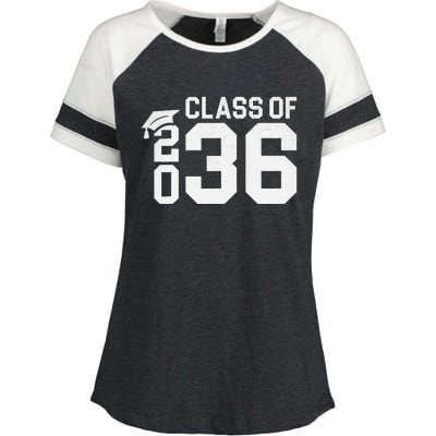 Class Of 2036 Grow With Me Kindergarten Back To School Enza Ladies Jersey Colorblock Tee