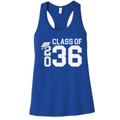 Class Of 2036 Grow With Me Kindergarten Back To School Women's Racerback Tank