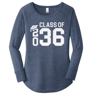 Class Of 2036 Grow With Me Kindergarten Back To School Women's Perfect Tri Tunic Long Sleeve Shirt