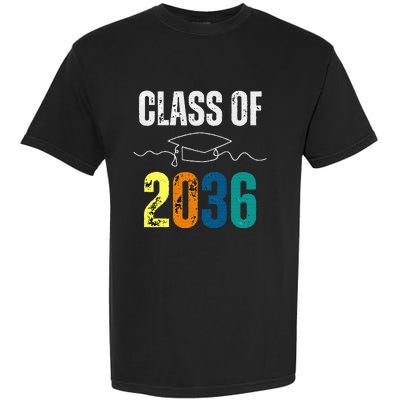 Class Of 2036 Grow With Me First Day Kindergarten Graduation Garment-Dyed Heavyweight T-Shirt