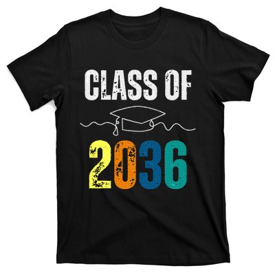 Class Of 2036 Grow With Me First Day Kindergarten Graduation T-Shirt